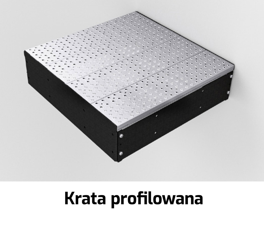 Schody Modułowe Asta Podest nr 2 - KOLOR CZARNY