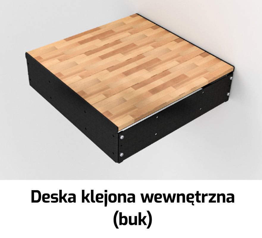 Schody Modułowe Asta Podest nr 2 - KOLOR CZARNY